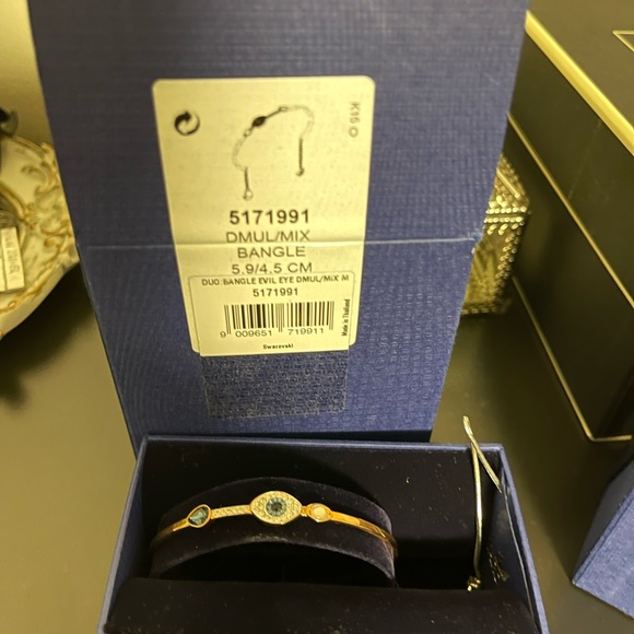 Swarovski Symbolic bangle
Evil eye, Blue, Mixed metal finish - Picture 2 of 2
